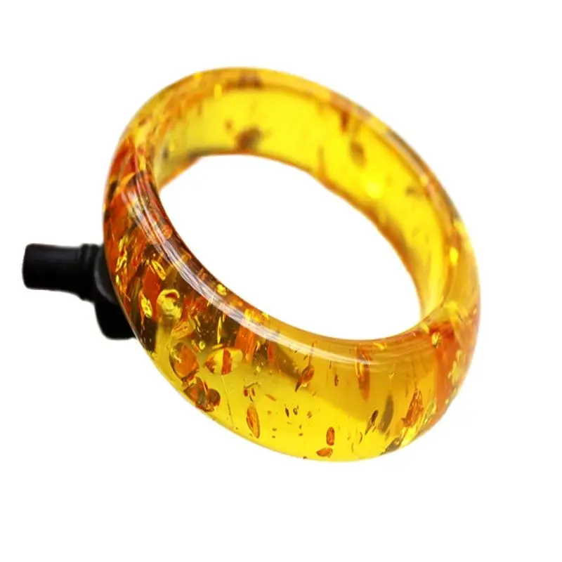 Натуральный янтарь пчелиный воск цветок янтарный браслет Модный женский кольцо |