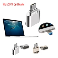 high quality micro usb 2 0 otg phone mini memory card reader adapter aluminum cardreader for micro sdtf microsd laptop
