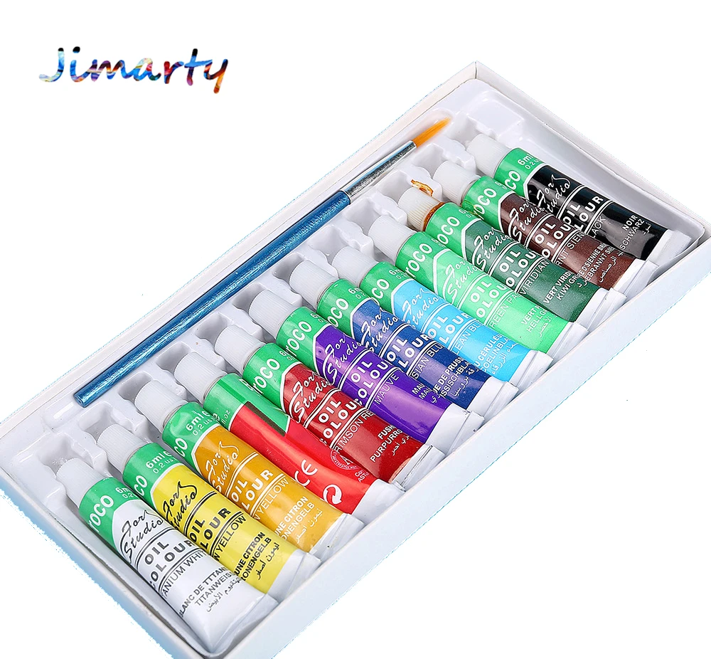 12 цветов/набор профессиональных масляными красками цветами картина пигменты для