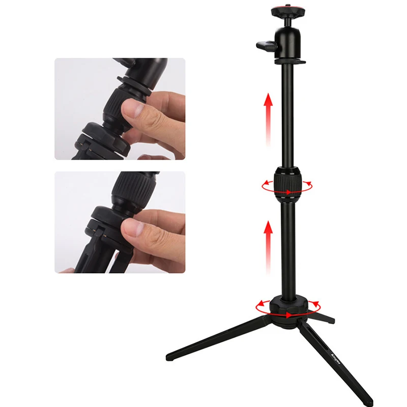 Алюминиевый раздвижной портативный Настольный DSLR SLR смартфон GoPro камера Vlog