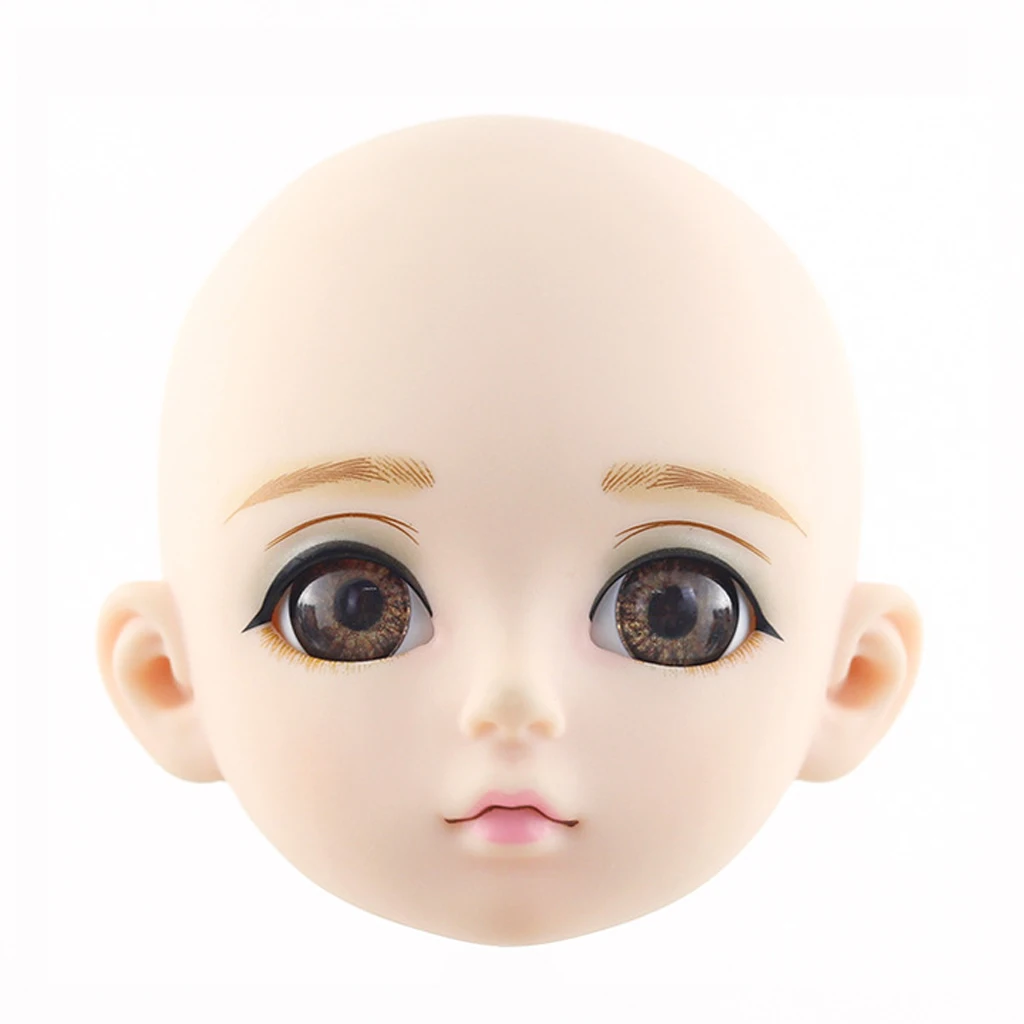 1/3 BJD форма для лица с 3D глазами запасные части тела куклы накладные ресницы