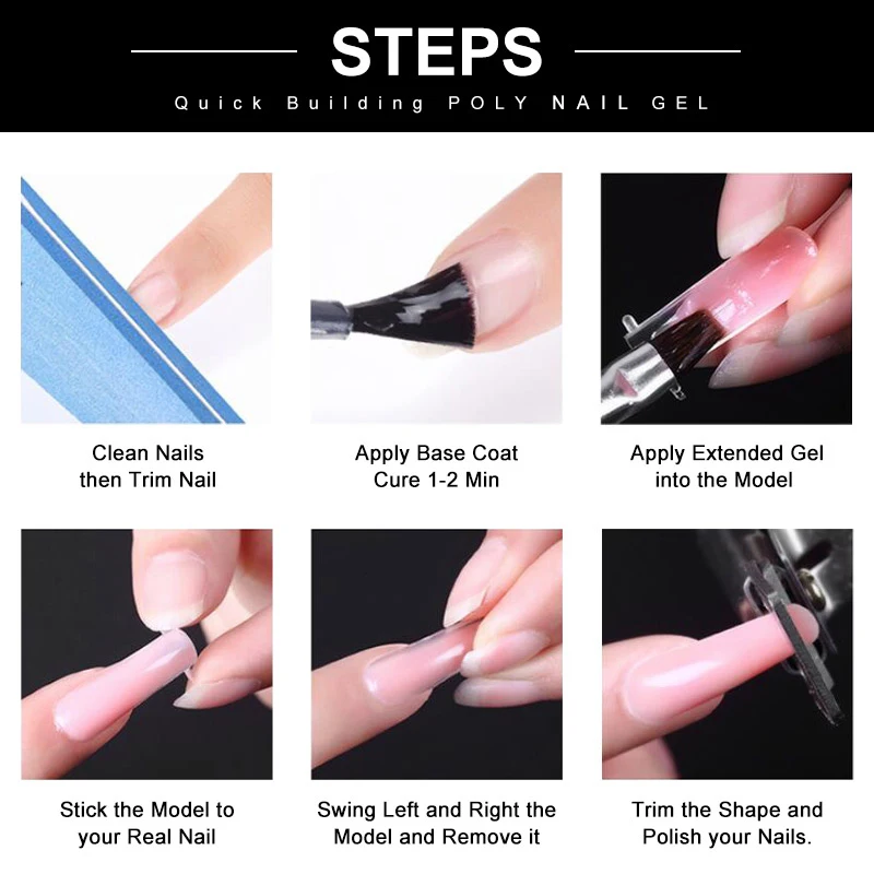 MIZHSE полигель для ногтей Набор создания французский дизайн Камуфляжный цвет