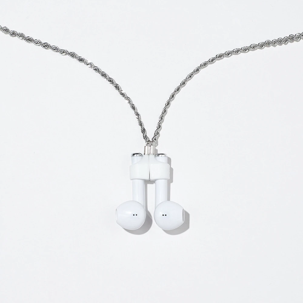 

Ремешок для Airpods Pro, силиконовый ремешок для шеи с защитой от потери, проводной соединитель для кабеля, спортивный шейный ремешок для AirPods Pro, ...