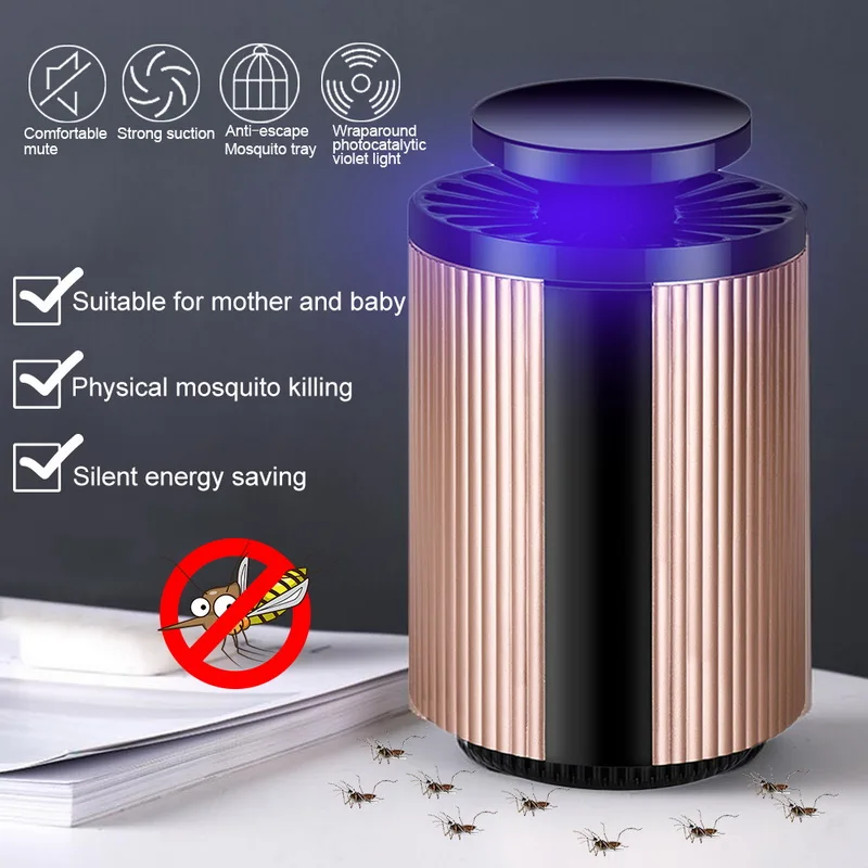 Электрический москитный убийца с лампой-ловушкой без химических веществ
