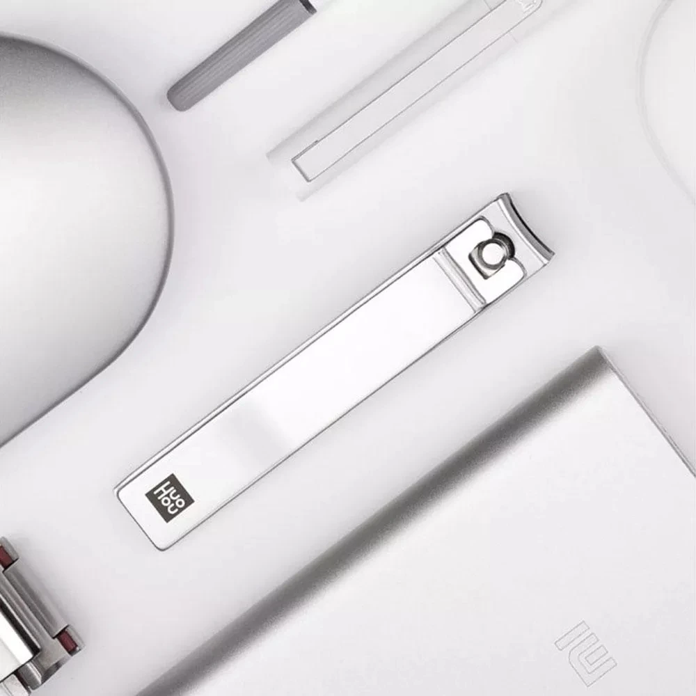 Only 1 Nail clipper Xiaomi Huohou 5 шт. новые маникюрные кусачки для ногтей триммер для волос в носу портативный дорожный гигиенический комплект из нержавеющей стали набор инструментов для ногтей - Цвет: Only 1 Nail clipper