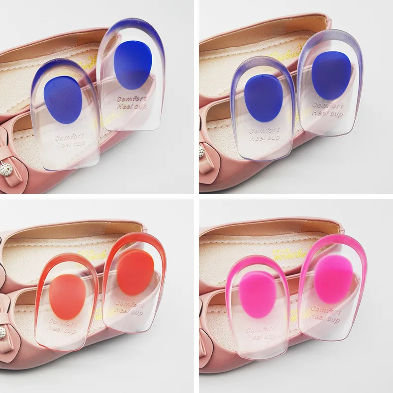 

Transparent Protect Heel Silica Gel Palm Pad Massage foot High heel Arch Running insoles Insert Cushion 1pair=2pcs PSD1