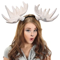 deer horn headwear antlers hairband non slip deer headpiece photo props fancy dress halloween christmas accessories