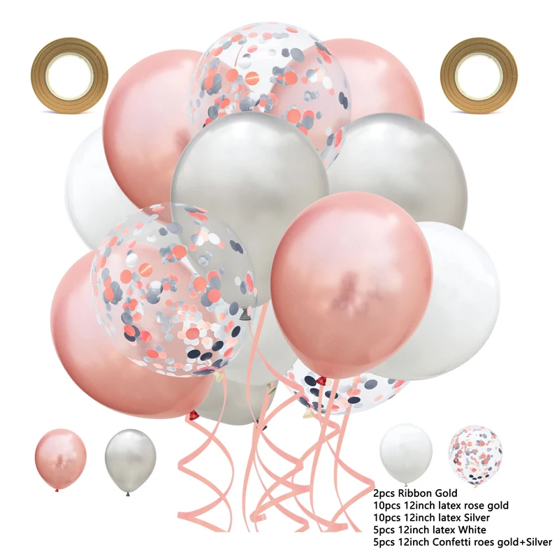 32 шт./лот свадебные украшения шары лента украшение для дня рождения детский