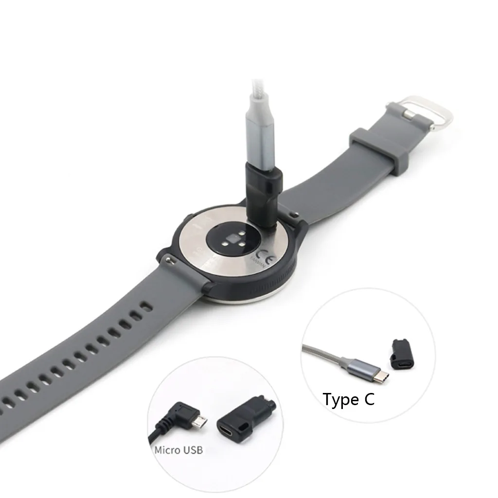 Зарядный преобразователь с разъемом USB Type-C на 4 контакта для-Garmin Forerunner 945 vivoactive3