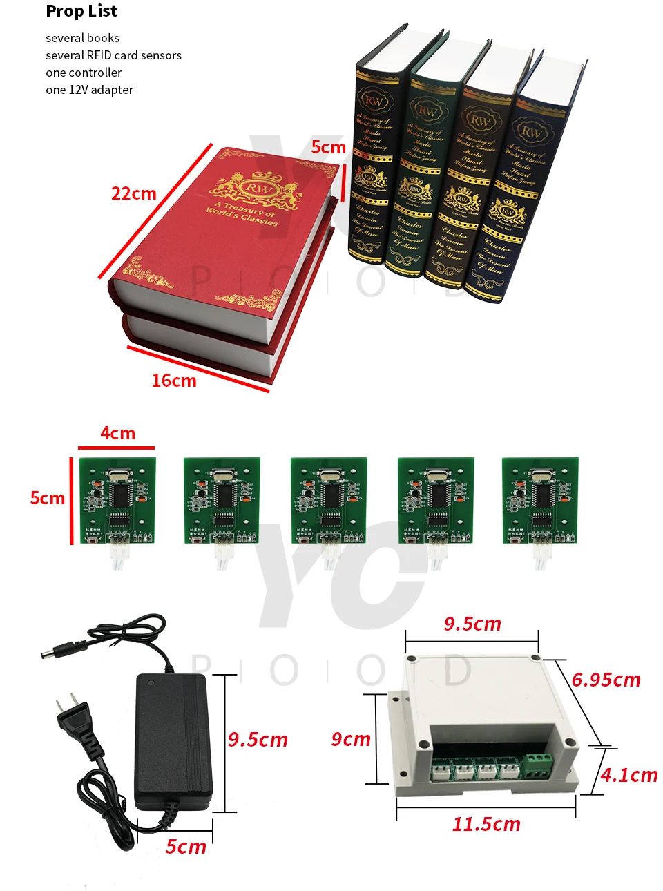 Bookshelf prop реальная жизнь комната побега prop положить все книги в corrct места, чтобы разблокировать takagism игры поставщика yopod