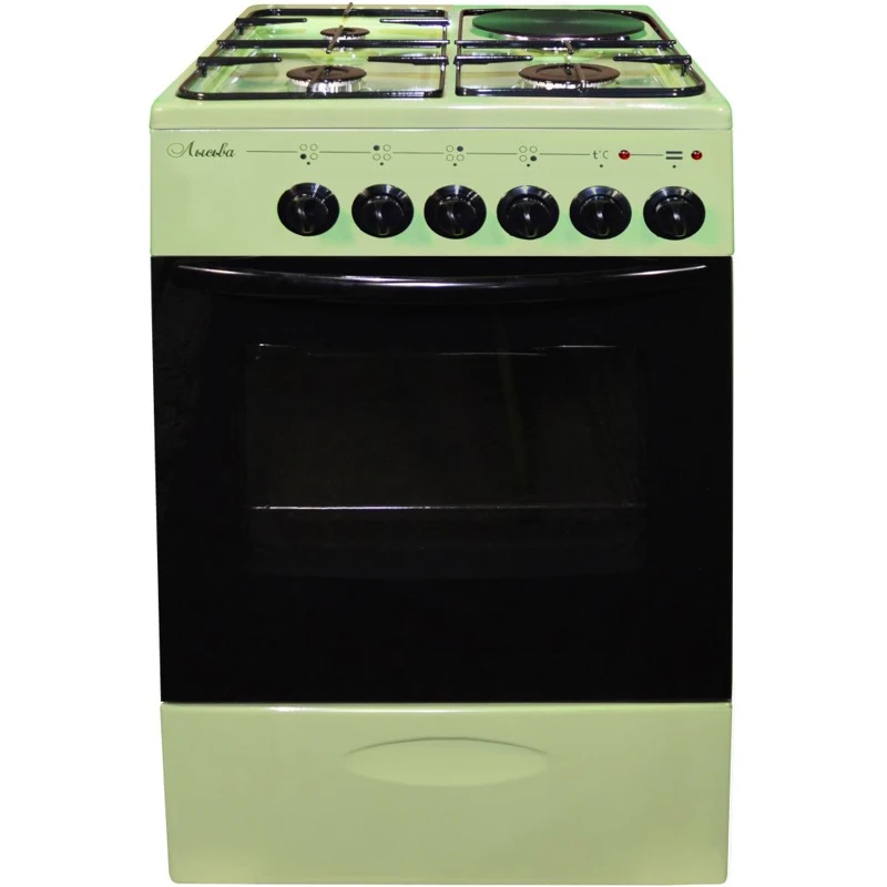 Gas stove Lysva eg 13 G01 ms-2u electric oven without lid Green for home Kitchen Major appliance cooking unit surface cooktop panel Built-in Hobs |