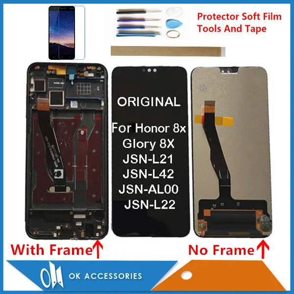 

Оригинальный ЖК-дисплей для Huawei Honor 8X Glory 8X JSN-L21 JSN-L22 JSN-L23 JSN-L42 JSN-LX1 JSN-LX2 с тачскрином