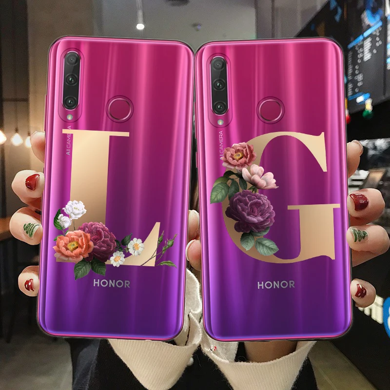 Чехол для телефона с надписью на заказ чехол Huawei Honor 10 20 Lite Pro 10i 8X 8C 9X цветами |