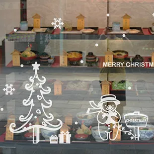 Большой Рождественский стикер X mas наклейка плакаты виниловые наклейки на стены Декор Фреска стекло магазин украшения на окна для дома