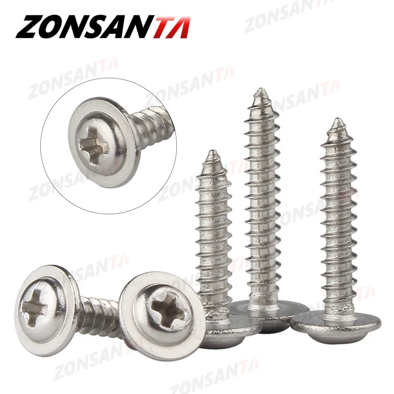 

ZONSANTA Саморезы винты из нержавеющей стали 304