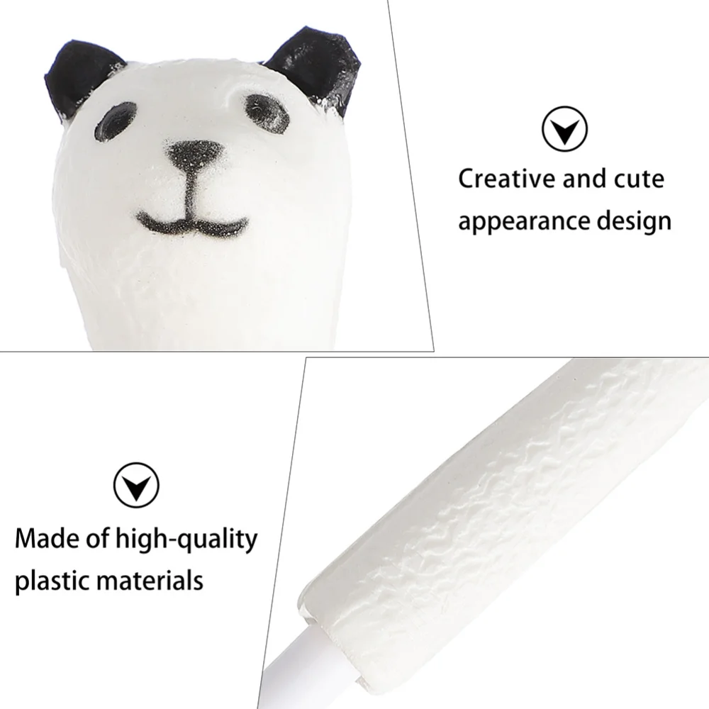 

4pcs Stress Relief Pens Slow Recovery Cartoon Alpaca Neutral Pen Stationery