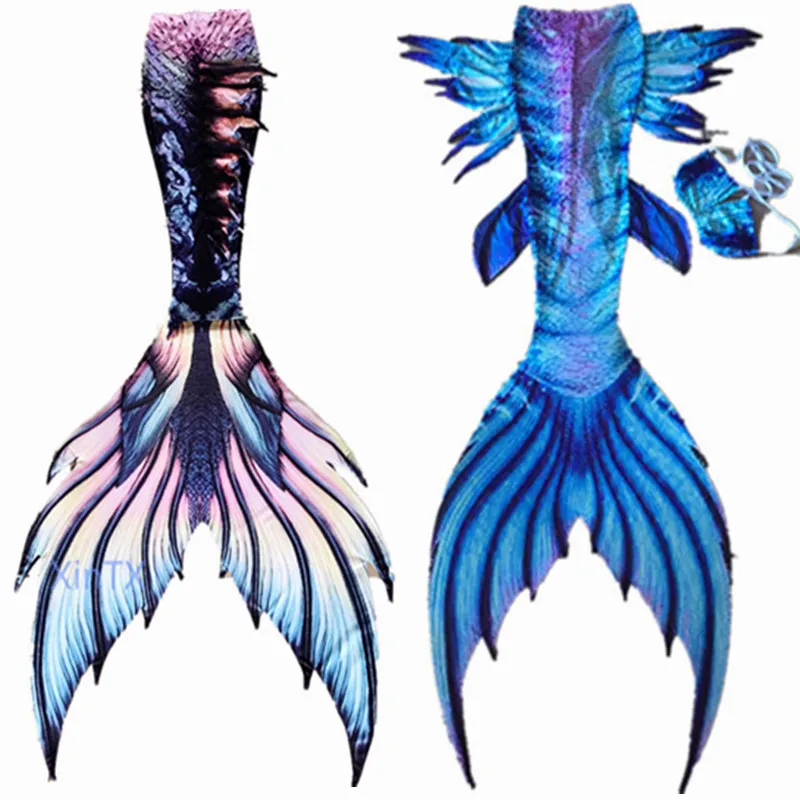 Моноласты русалки для взрослых и детей на заказ хвосты купания купальный костюм