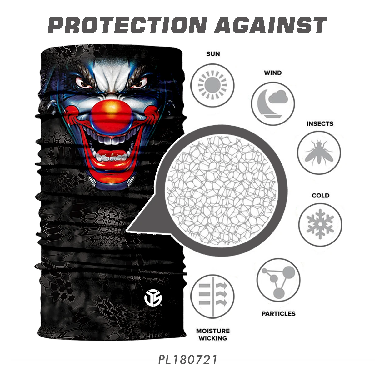 Череп Скелет туба шарф Анти УФ Половина маска для лица щит повязка Бесшовные