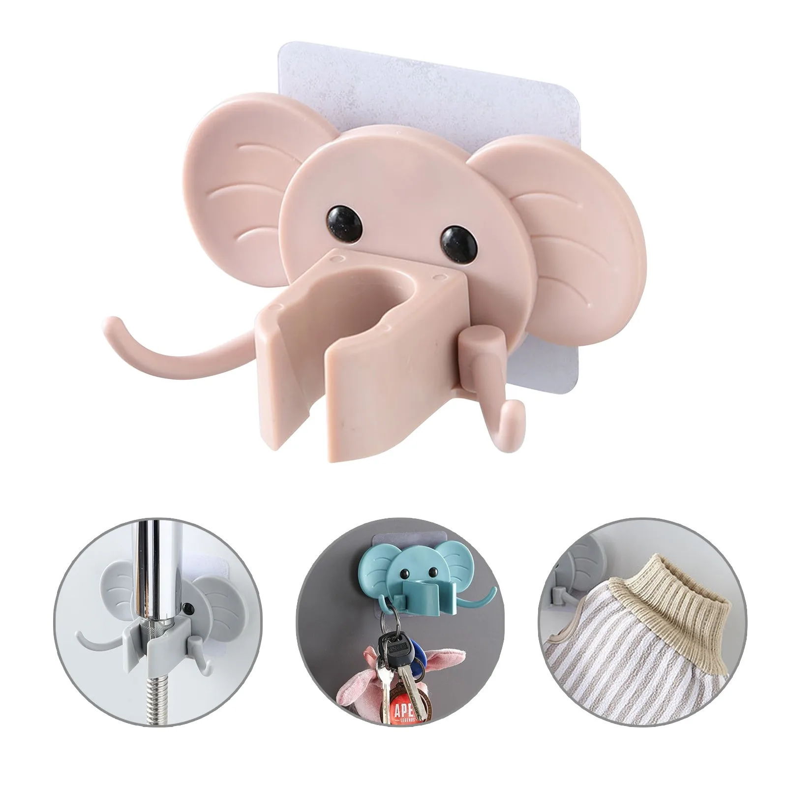 

Cute Rotatable Waterproof Shower Head Holder Strong Adhesive And Adjustable Handheld Shower Holder Shower Head Holder Bathroom
