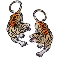 wholesale patches badges tiger embroidery patch cartoon animal badges clothing accessories iron on patches