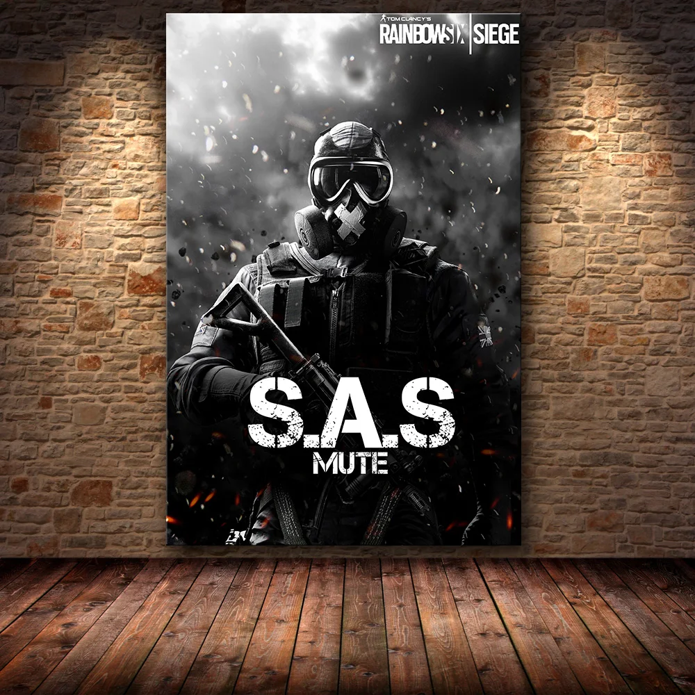 24 Unframed постер украшение картина Tom Clancy's Rainbow Six Siege на HD холсте картина искусство картина маслом - Цвет: 24