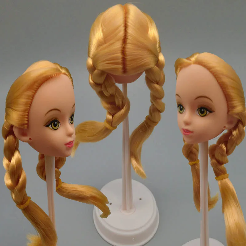 Аксессуары для куклы сделай сам золотые волосы 1/6 голова 3D настоящие головы 11 5