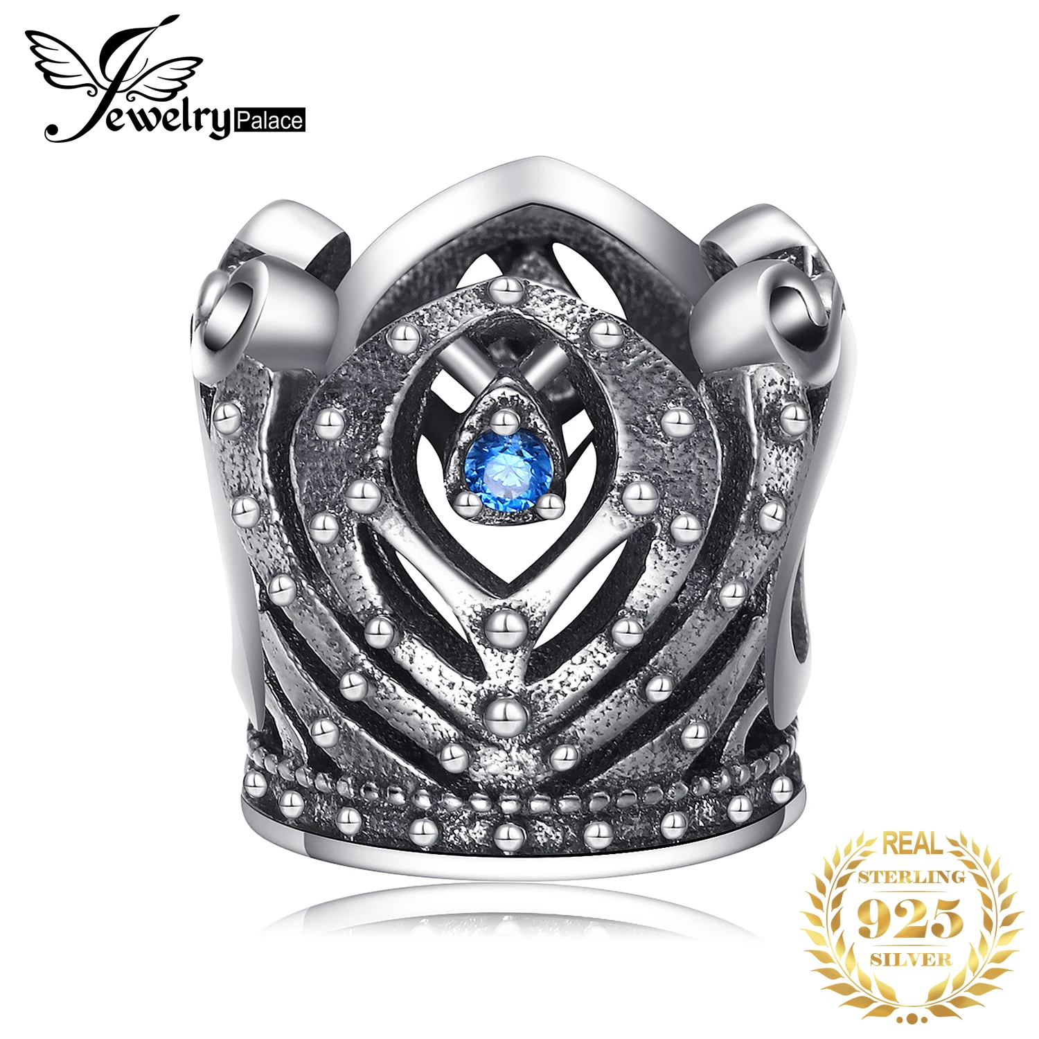 Jewelrypalace стерлингового серебра 925 величество Корона бисер Подвески Fit Браслеты