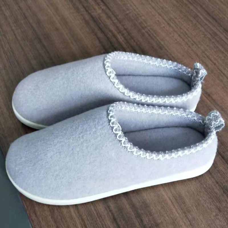 

Unisex Men home slippers plus size 45 winter warm plush house slippers for women soft confinement shoe Ladies indoor socks shoe