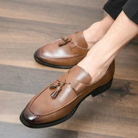 2021 autumn and winter new hairdresser autumn small leather shoes mens casual all match trend british mens shoes xm504