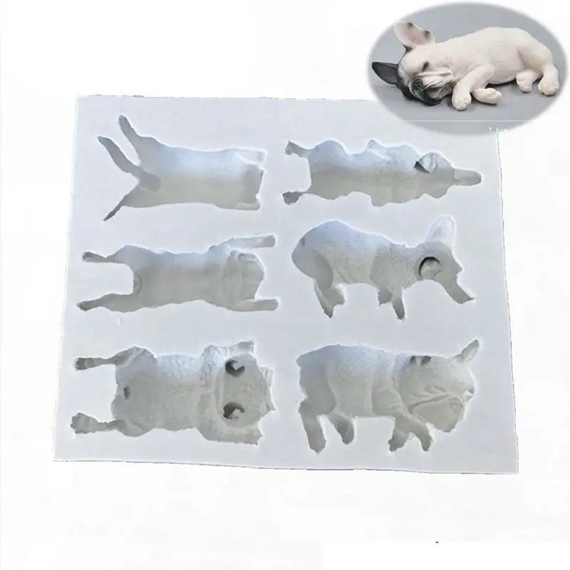 

Cake Mould Pet Doggy Animal Icing Mold Silicone Fondant Chocolate Baking 3D Dog Silicone mold