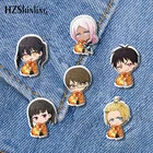 Новинка 2021, акриловая булавка для лацкана из аниме Fire Force, Shinmon, Maki, Tamaki, Hibana, эпоксидная застежка-бабочка, булавка, брошь-бабочка ручной работы
