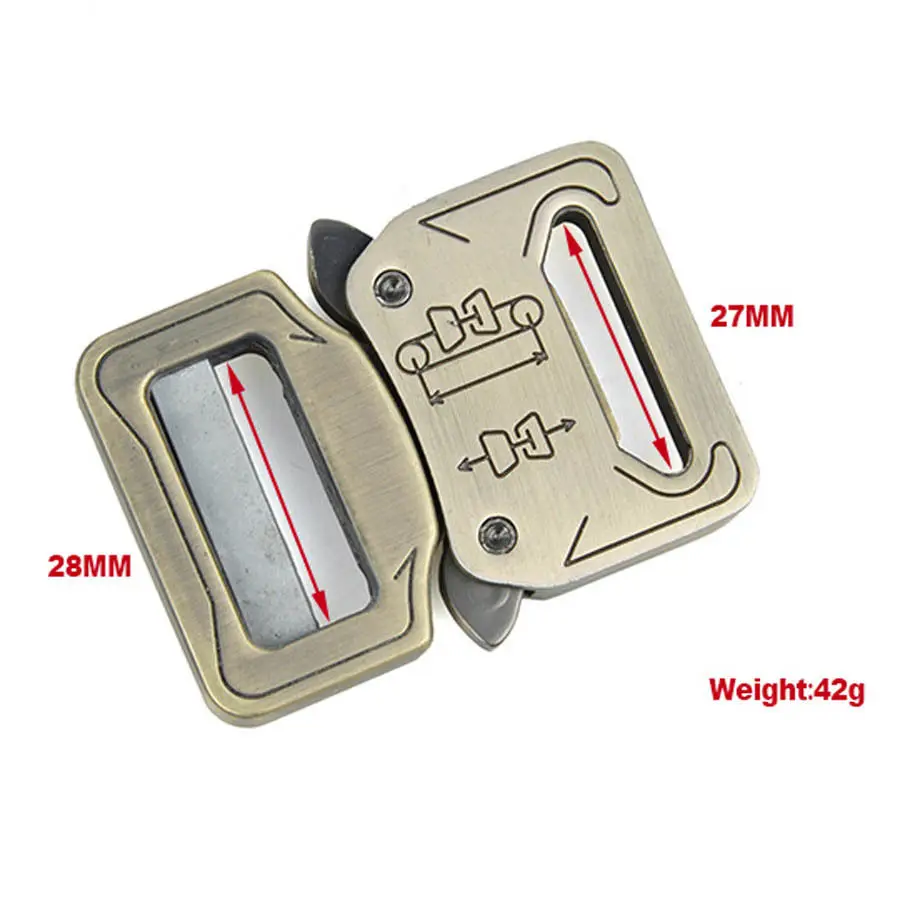 Высококачественная Черная Тактическая Военная 1 дюймовая пряжка для ремня |