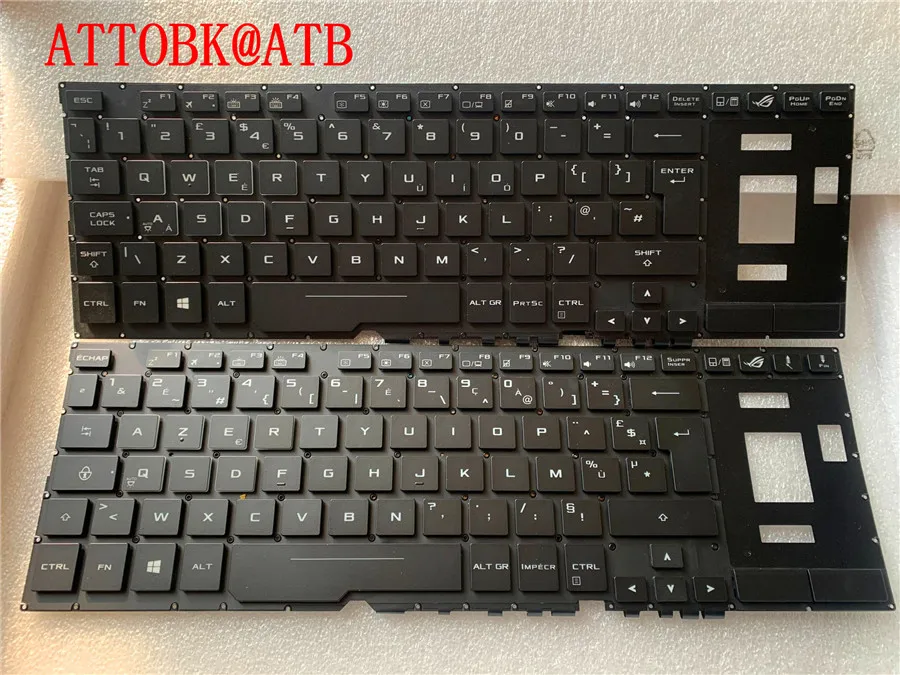 Новая английская/Французская клавиатура для ноутбука ASUS ROG ZEPHYRUS GX501 GX501V GX501VI GX501VIK GX501VS GX501VSK с RGB Подсветкой