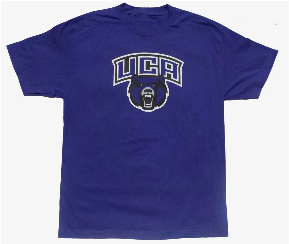 Футболка с короткими рукавами Студенческая футболка Uca фиолетовый медведь