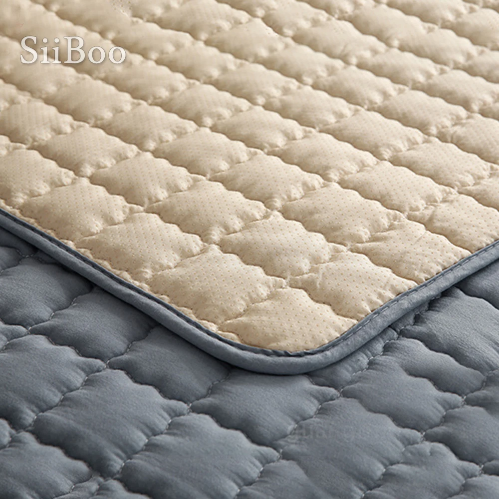 Корейский стиль серый цвета хаки кружевной сращенный стеганый чехол для дивана