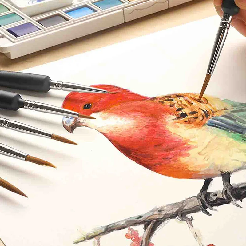 3/7 шт. High end акварельных ручек и компактный мелкозернистые картина маслом