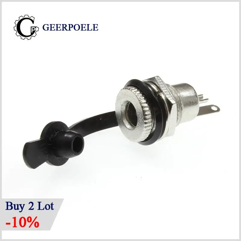 

DC Jack socket Connector Power 30V Female Panel Metal 5.5x2.1 Electric Tomada Connector Conjunto Terminal Interface Mount Wire