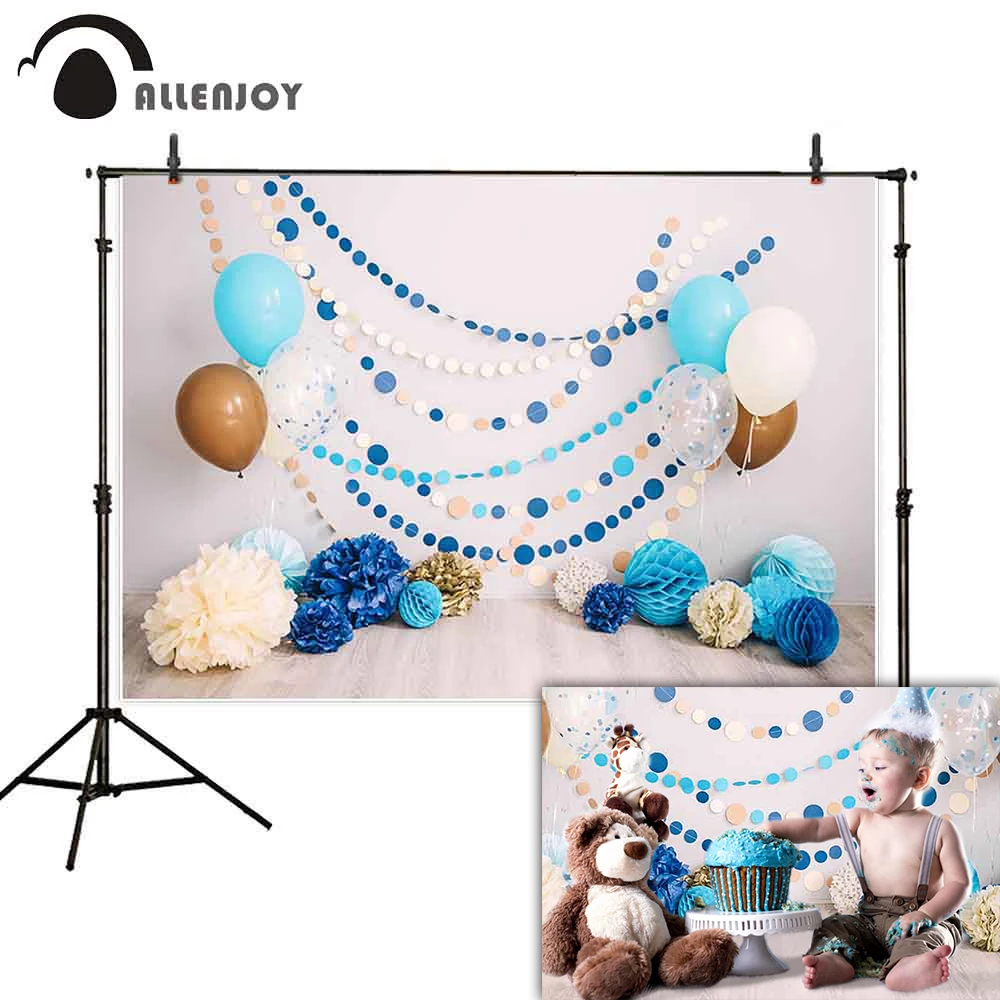Allenjoy smash торт фон для фотосъемки 1 день рождения ребенок интерьер шар Цветок