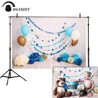 Фон для студийной фотосъемки Allenjoy с изображением торта, воздушных шаров и цветов