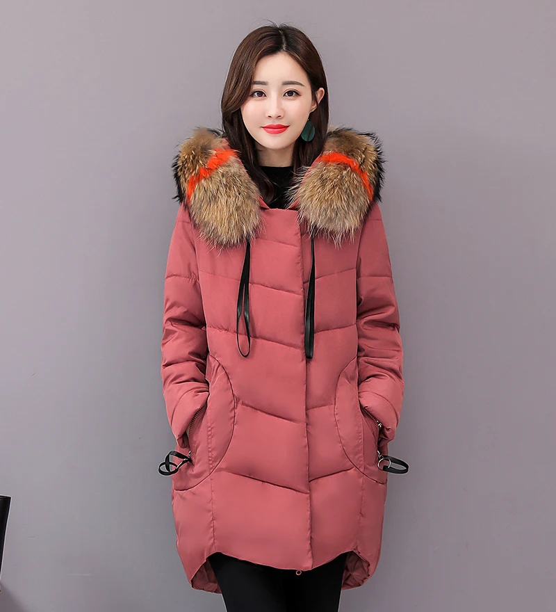 Plus Size 4XL 5XL Winter Jacket Women Padded Outwear Hooded Colorful Fur Female Coat Long Parka Mujer Invierno