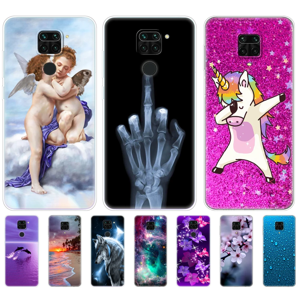 For Xiaomi Redmi Note 9 Cases Soft Tpu Phone Back On Redmi Note 9 Pro Silicon Covers Redmi Note9 Pro Note 9s Bumper Funda Cat