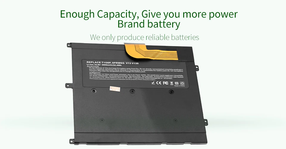 ApexWay 11,1 v 3000mAh лаптоп с Батарея для dell 0NTG4J 0PRW6G 0449TX PRW6G T1G6P, для dell Vostro V13 V13Z V130 V1300