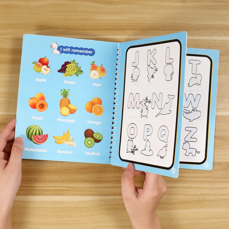 Детские игрушки для рисования книжка раскраска Монтессори волшебная ручка доска