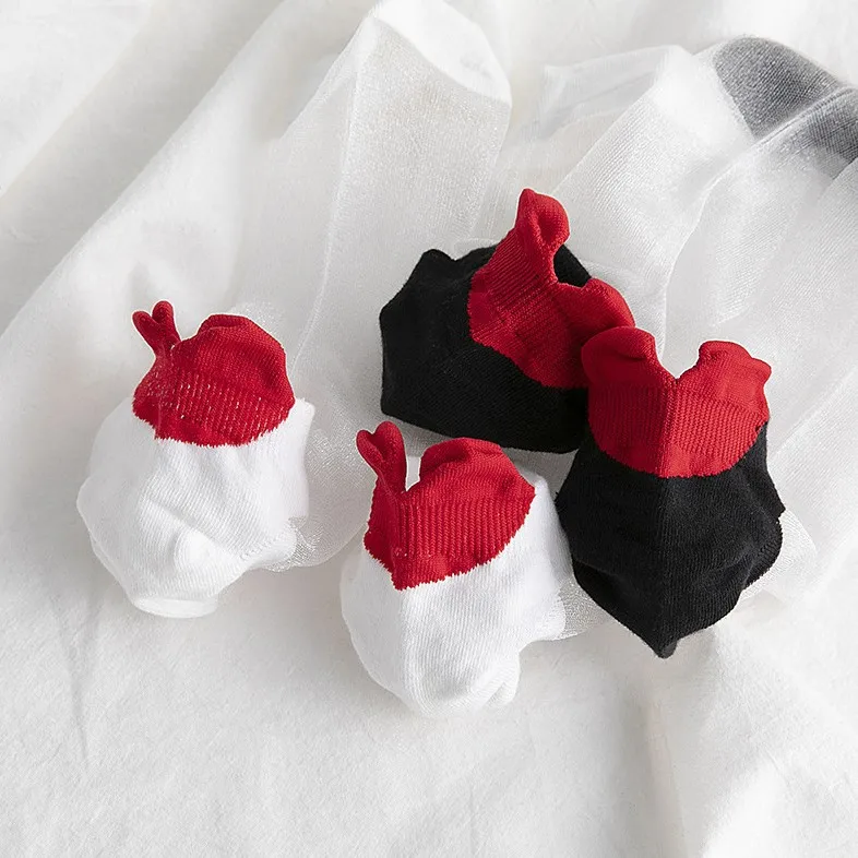 Носки с кристаллами Носки-башмачки Женские носки Летние модные однотонные