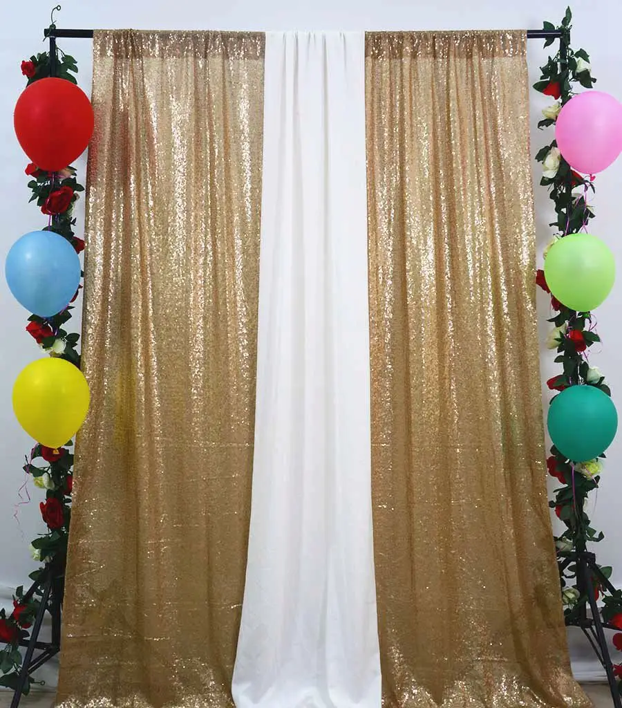 ShinyBeauty 4x6 футов матовые золотые блестящие шторы оконные для