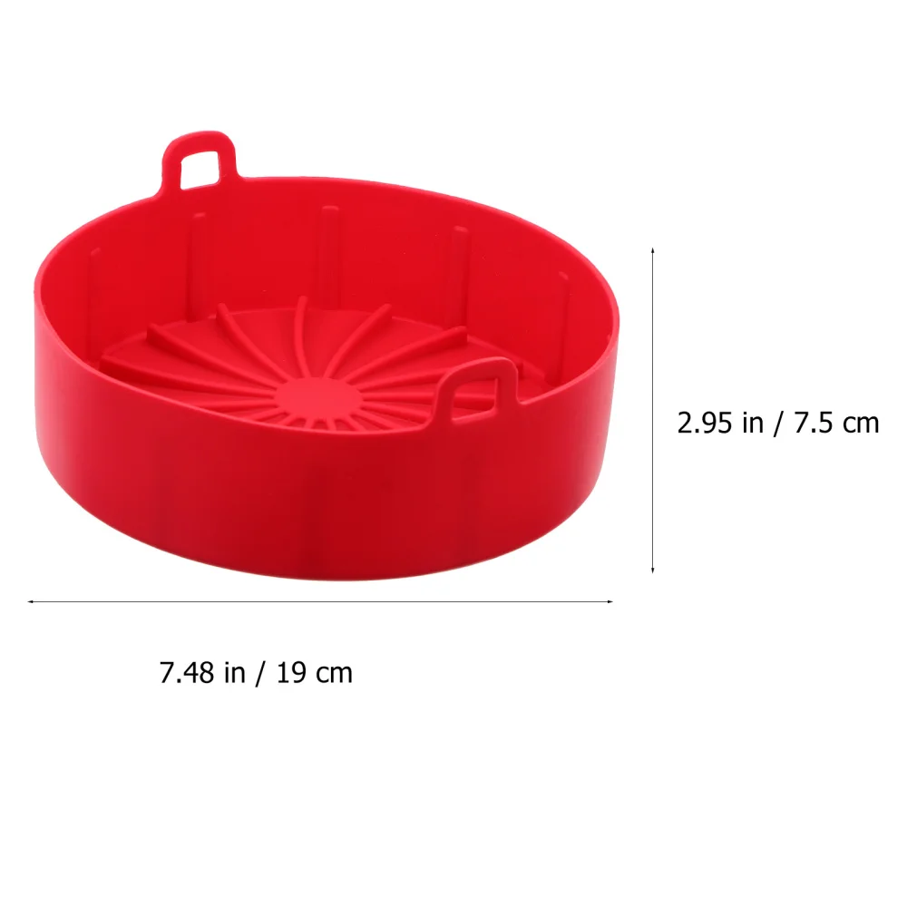 

1Pc Novel Baking Gadget Durable Oven Pan Heat-resistant Silicone Baking Tool Red