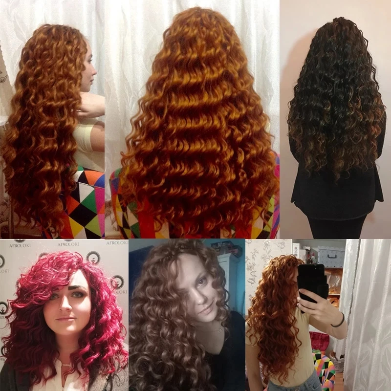 

Antoniah Deep Water Wave Braid Crochet Hair Synthetic Braid Hair Ombre Braiding Hair Extensions Ocean wave Spring Passion Twist