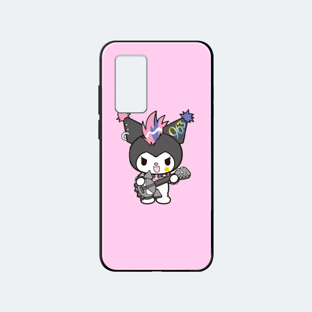 Мультяшный милый розовый чехол для телефона Kuromi Корпус Huawei nova P 2 3 6 7 8 9 10 20 30 I Smart Plus
