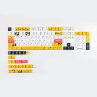 126 keys pbt keycaps for pokemon anime cherry low profile customize keycap dye sublimation keycap for gaming mechanical keyboard