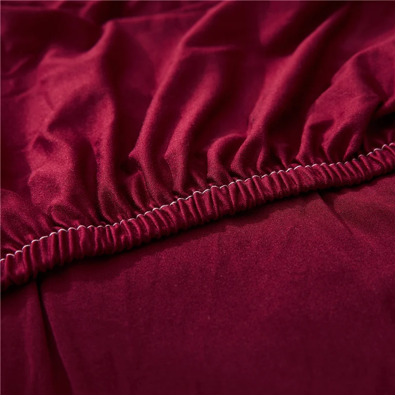 

Wine Red Solid Color Sofa Cover For Living Room Funda Sofa All-inclusive Polyester Modern Elastic Corner Couch Slipcover 45009